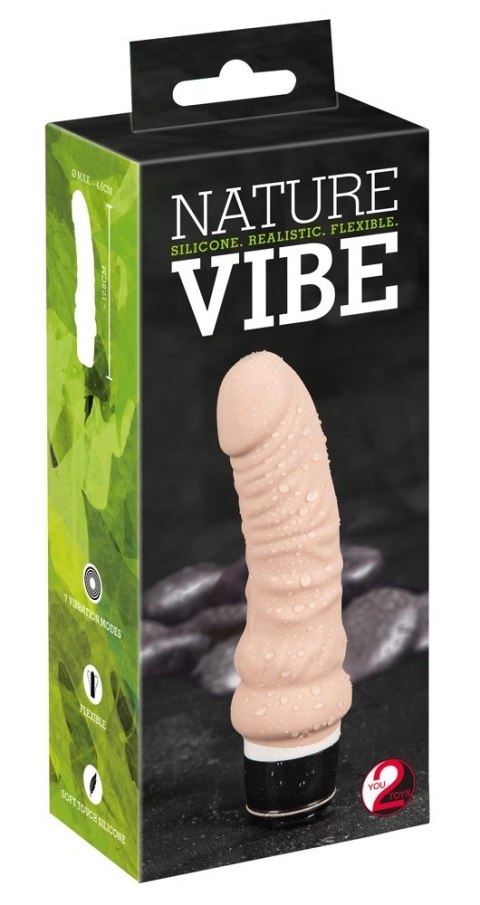 You2Toys Nature Vibe - wibrator kompatybilny z maszynami, 17,8 cm You2Toys Nature Vibe - wibrator kompatybilny z maszynami, 17,8 cm