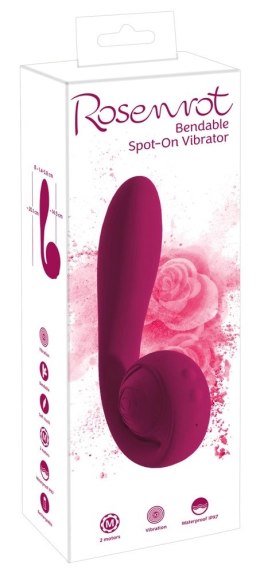 You2Toys Rose Bendable Wibrator punktowy, silikonowy, wodoodporny