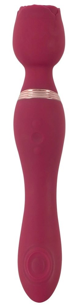 You2Toys Thumping Wand Vibrator Rose - dwustronny masażer 23,4 cm You2Toys Thumping Wand Vibrator Rose - dwustronny masażer 23,4 cm