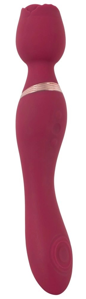 You2Toys Thumping Wand Vibrator Rose - dwustronny masażer 23,4 cm You2Toys Thumping Wand Vibrator Rose - dwustronny masażer 23,4 cm