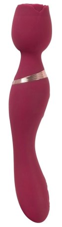 You2Toys Thumping Wand Vibrator Rose - dwustronny masażer 23,4 cm