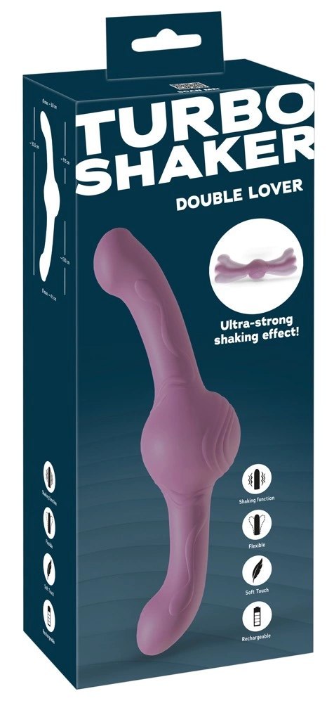 You2Toys Turbo Shaker Double Lover - dwustronny model wibrujący 30 cm You2Toys Turbo Shaker Double Lover - dwustronny model wibrujący 30 cm