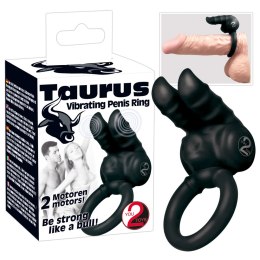 You2Toys Vibro Ring silikonowy wibrujący pierścień 7 trybow czarny