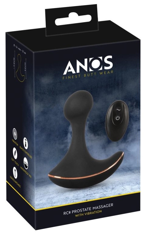 ANOS Masażer Prostaty RC Soft Touch Kulka Pilot Czarny 11,8cm ANOS Masażer Prostaty RC Soft Touch Kulka Pilot Czarny 11,8cm