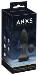 ANOS Plug Obrotowy Silikonowy z Pilotem Bezprzewodowym Czarny 15,1 cm