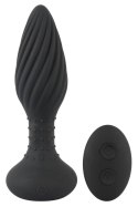 ANOS Plug Obrotowy Silikonowy z Pilotem Bezprzewodowym Czarny 15,1 cm