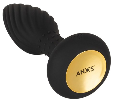 ANOS Plug Obrotowy Silikonowy z Pilotem Bezprzewodowym Czarny 15,1 cm ANOS Plug Obrotowy Silikonowy z Pilotem Bezprzewodowym Czarny 15,1 cm