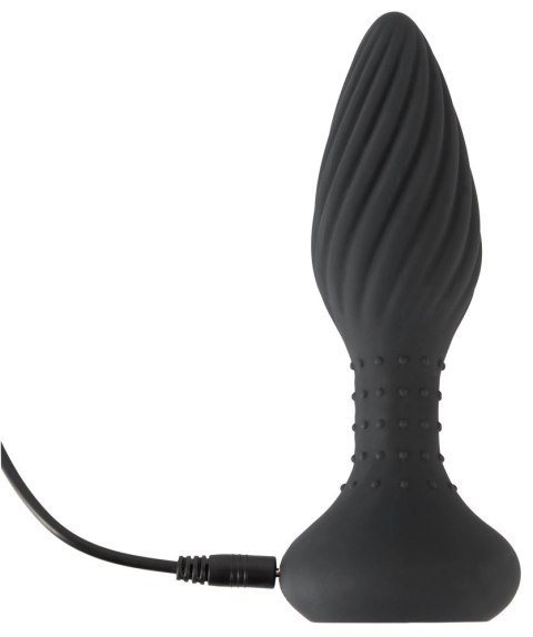 ANOS Plug Obrotowy Silikonowy z Pilotem Bezprzewodowym Czarny 15,1 cm ANOS Plug Obrotowy Silikonowy z Pilotem Bezprzewodowym Czarny 15,1 cm
