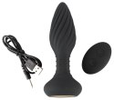 ANOS Plug Obrotowy Silikonowy z Pilotem Bezprzewodowym Czarny 15,1 cm