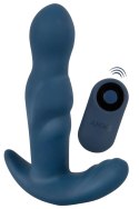 ANOS RC Rotating Prostate Plug Niebieski - Silikonowy masażer z pilotem