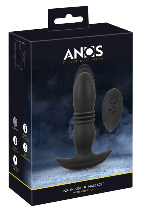 ANOS RC Thrusting Plug czarny silikon, funkcja pchania, pilot, 15,9 cm ANOS RC Thrusting Plug czarny silikon, funkcja pchania, pilot, 15,9 cm