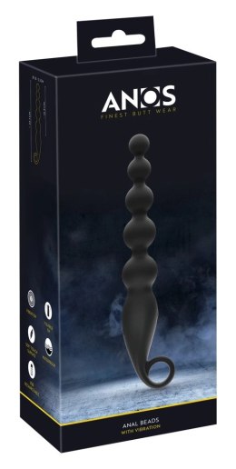 ANOS Wibrator Kulowy Silikonowy 22 cm Czarny 7 Trybow Wodoodporny