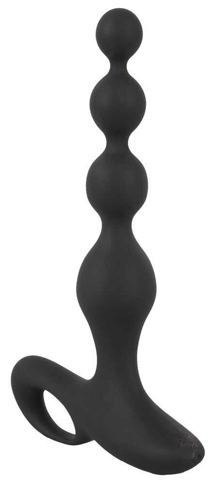 Black Velvets Model 552955 - Silikonowe koraliki z 10 trybami wibracji, czarne Black Velvets Model 552955 - Silikonowe koraliki z 10 trybami wibracji, czarne