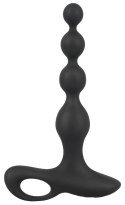 Black Velvets Model 552955 - Silikonowe koraliki z 10 trybami wibracji, czarne