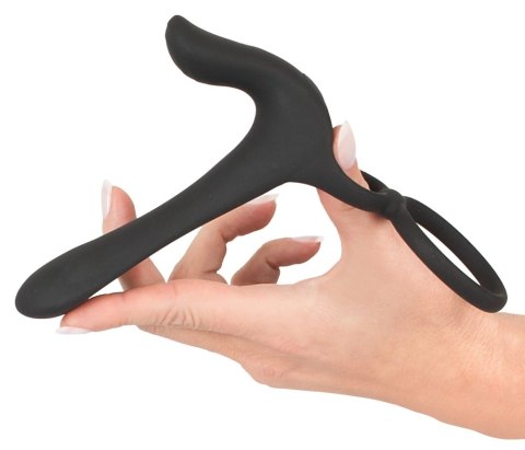 Black Velvets Pierścień wibrujący silikonowy 14 cm czarny USB wodoodporny Black Velvets Pierścień wibrujący silikonowy 14 cm czarny USB wodoodporny