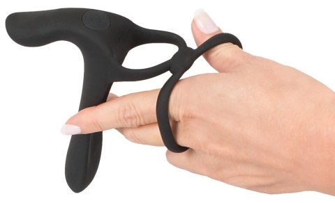 Black Velvets Pierścień wibrujący silikonowy 14 cm czarny USB wodoodporny Black Velvets Pierścień wibrujący silikonowy 14 cm czarny USB wodoodporny