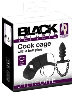 Black Velvets System Kontroli Komfortu Czarny 11,5 cm Silikonowy