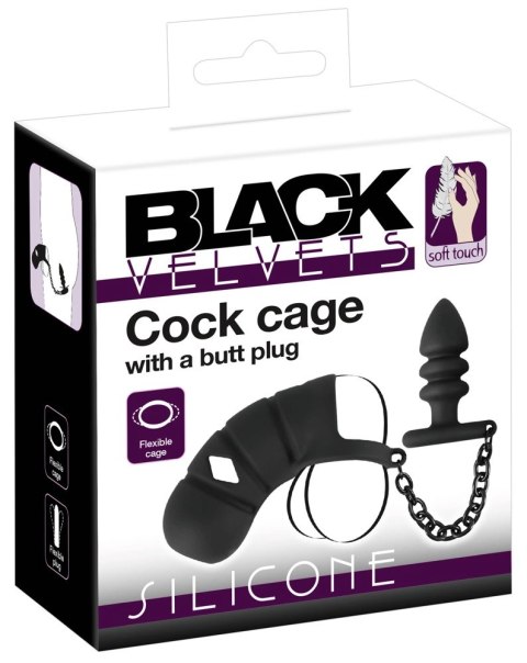 Black Velvets System Kontroli Komfortu Czarny 11,5 cm Silikonowy Black Velvets System Kontroli Komfortu Czarny 11,5 cm Silikonowy