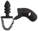 Black Velvets System Kontroli Komfortu Czarny 11,5 cm Silikonowy