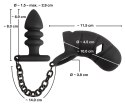 Black Velvets System Kontroli Komfortu Czarny 11,5 cm Silikonowy