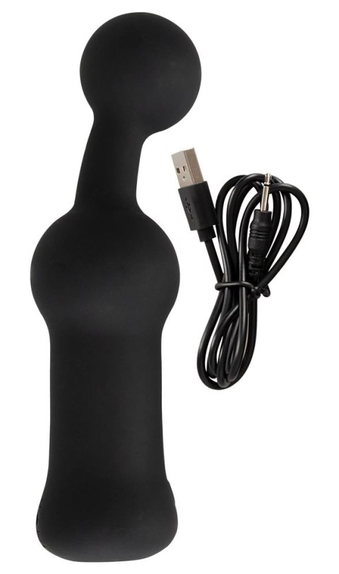 Black Velvets model kulkowy silikonowy czarny - masażer z 10 trybami Black Velvets model kulkowy silikonowy czarny - masażer z 10 trybami