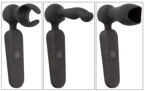 Couples Choice Masażer z 3 wymiennymi końcowkami czarny 21,5 cm Couples Choice Masażer z 3 wymiennymi końcowkami czarny 21,5 cm