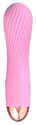 Cuties Mini Pink - Wibrujący model z rowkowaną powierzchnią, 12,5 cm