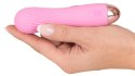 Cuties Mini Pink - Wibrujący model z rowkowaną powierzchnią, 12,5 cm