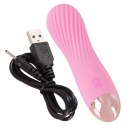 Cuties Mini Pink - Wibrujący model z rowkowaną powierzchnią, 12,5 cm