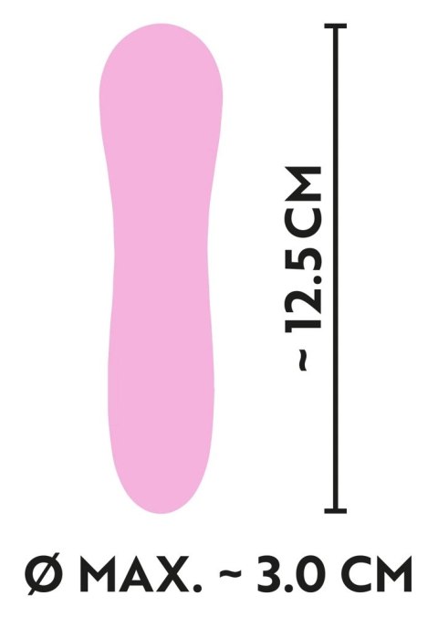 Cuties Mini Pink - Wibrujący model z rowkowaną powierzchnią, 12,5 cm Cuties Mini Pink - Wibrujący model z rowkowaną powierzchnią, 12,5 cm