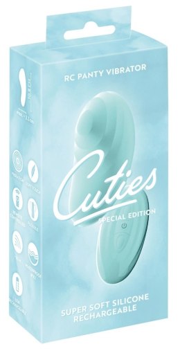 Cuties Mini System Wibracyjny Panty Vibe Zielony 8,3cm USB Pilot