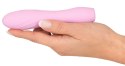 Cuties Mini Wibrator Rożowy - Model z Rowkami, Wodoodporny 14,1 cm