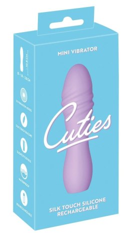 Cuties Mini Wibrator Spiralne Rowki Fioletowy 10 Trybow 10,8cm
