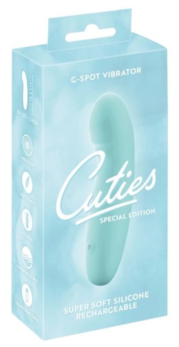 Cuties Mini - Wibrator punktowy G elastyczny, zielony 15,5 cm