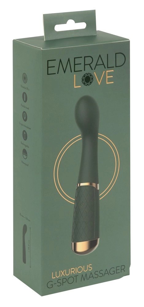 Emerald Love G-Spot Classic - zakrzywiony masażer punktu G, 19,5 cm Emerald Love G-Spot Classic - zakrzywiony masażer punktu G, 19,5 cm