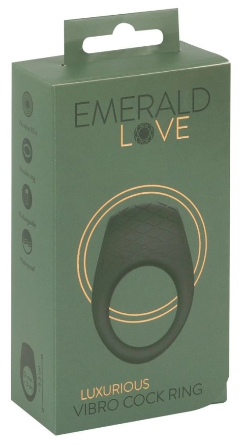 Emerald Love Luxurious Vibro Ring - silikonowy pierścień z 10 trybami Emerald Love Luxurious Vibro Ring - silikonowy pierścień z 10 trybami