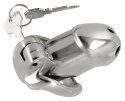 Fetish Collection Chastity Cage II metalowy system zabezpieczający 8,5 cm