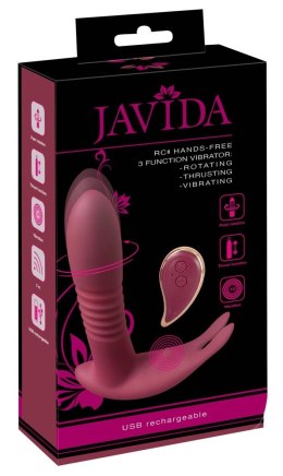 Javida Rotacyjny Model Intymny z Pilotem 3 Tryby, silikonowy, fioletowy