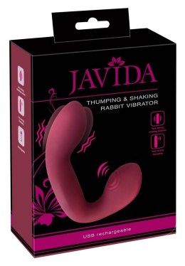 Javida Thumping & Shaking Rabbit - masażer punktu G i łechtaczki 2w1, fioletowy