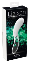 Liaison Curve LED - Dwustronny Wibrator Szklano-Silikonowy 20,5 cm