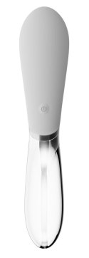 Liaison Curve LED - Dwustronny Wibrator Szklano-Silikonowy 20,5 cm