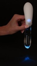 Liaison Curve LED - Dwustronny Wibrator Szklano-Silikonowy 20,5 cm