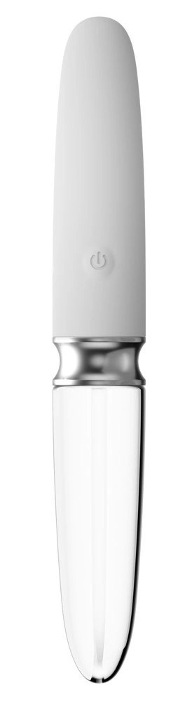 Liaison Glass Vibrator 3 - dwustronny masażer LED szkło i silikon 17,7 cm Liaison Glass Vibrator 3 - dwustronny masażer LED szkło i silikon 17,7 cm