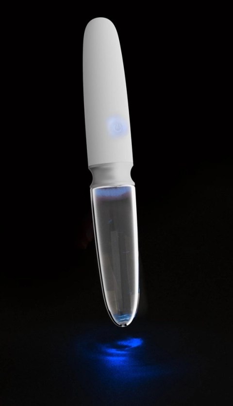 Liaison Glass Vibrator 3 - dwustronny masażer LED szkło i silikon 17,7 cm Liaison Glass Vibrator 3 - dwustronny masażer LED szkło i silikon 17,7 cm