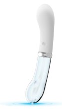 Liaison LED G-Spot - Dwustronny wibrator szklano-silikonowy 18 cm