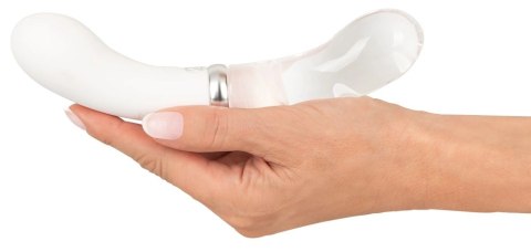 Liaison LED G-Spot - Dwustronny wibrator szklano-silikonowy 18 cm Liaison LED G-Spot - Dwustronny wibrator szklano-silikonowy 18 cm