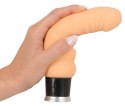 Nature Skin Wibrator 20 cm TPR wielofunkcyjny, elastyczny beżowy