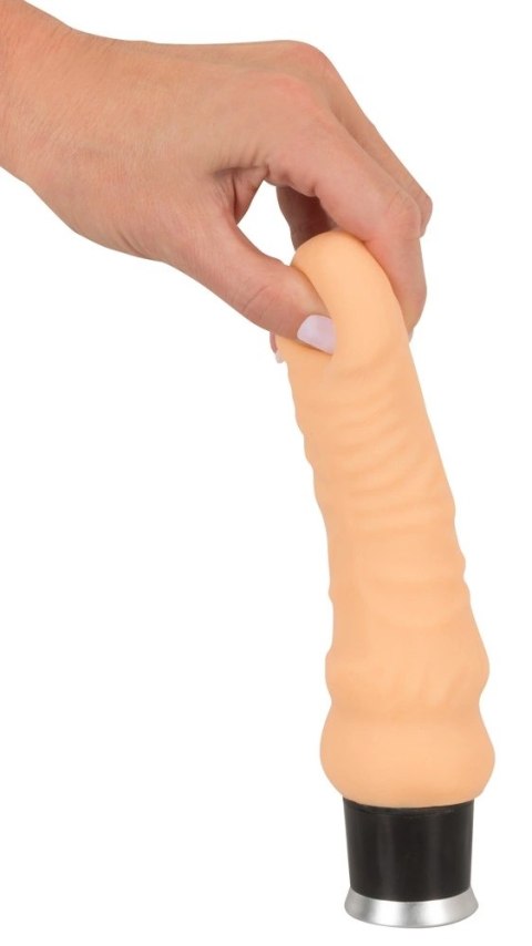Nature Skin Wibrator 20 cm TPR wielofunkcyjny, elastyczny beżowy Nature Skin Wibrator 20 cm TPR wielofunkcyjny, elastyczny beżowy