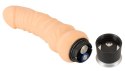 Nature Skin Wibrator 20 cm TPR wielofunkcyjny, elastyczny beżowy