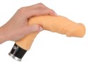 Nature Skin model 557912 - elastyczny masażer z powierzchnią żyłkowaną, cielisty 23 cm